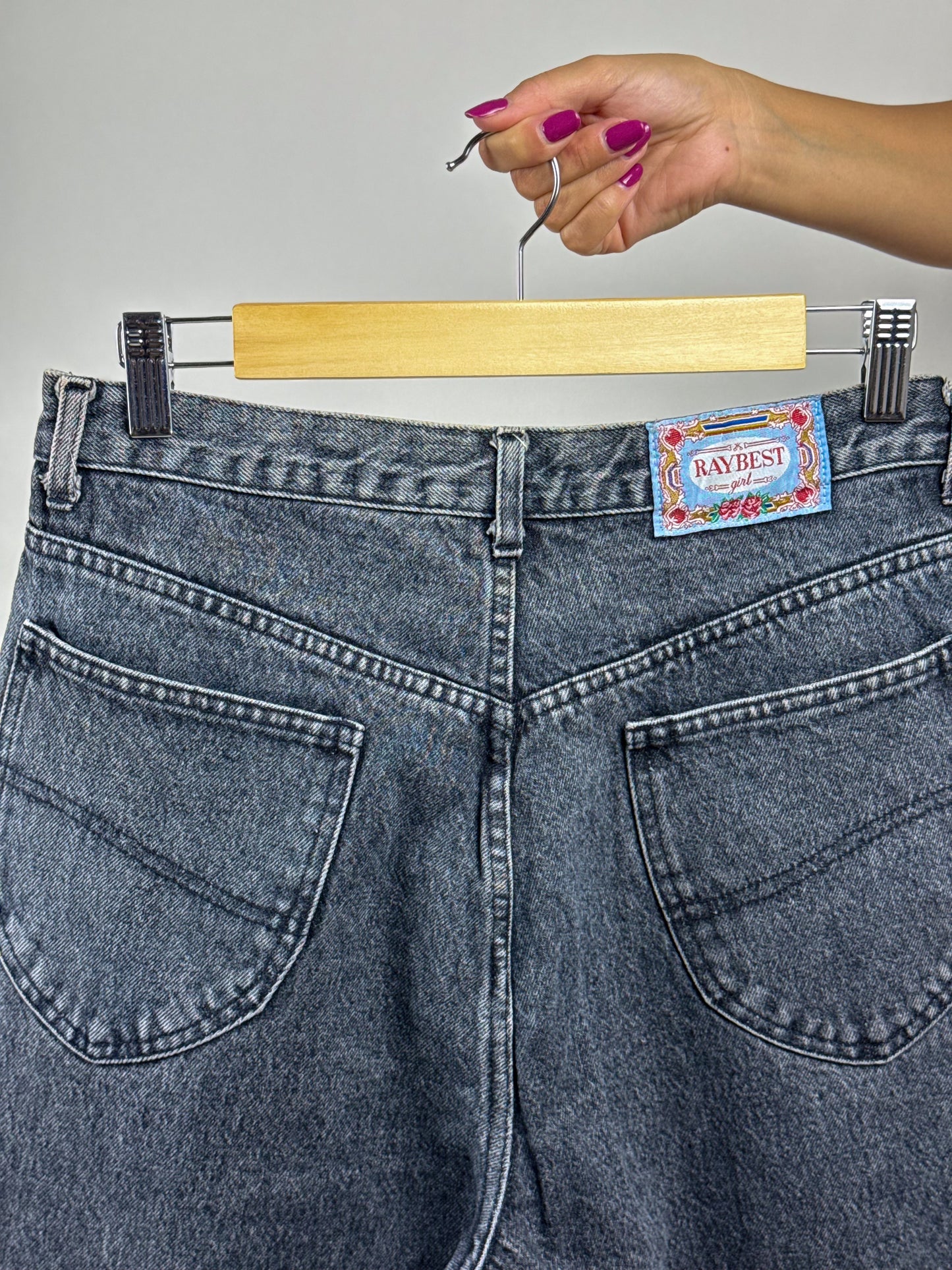 Jeans Vintage Raybest Girl – lavaggio grigio, gamba dritta