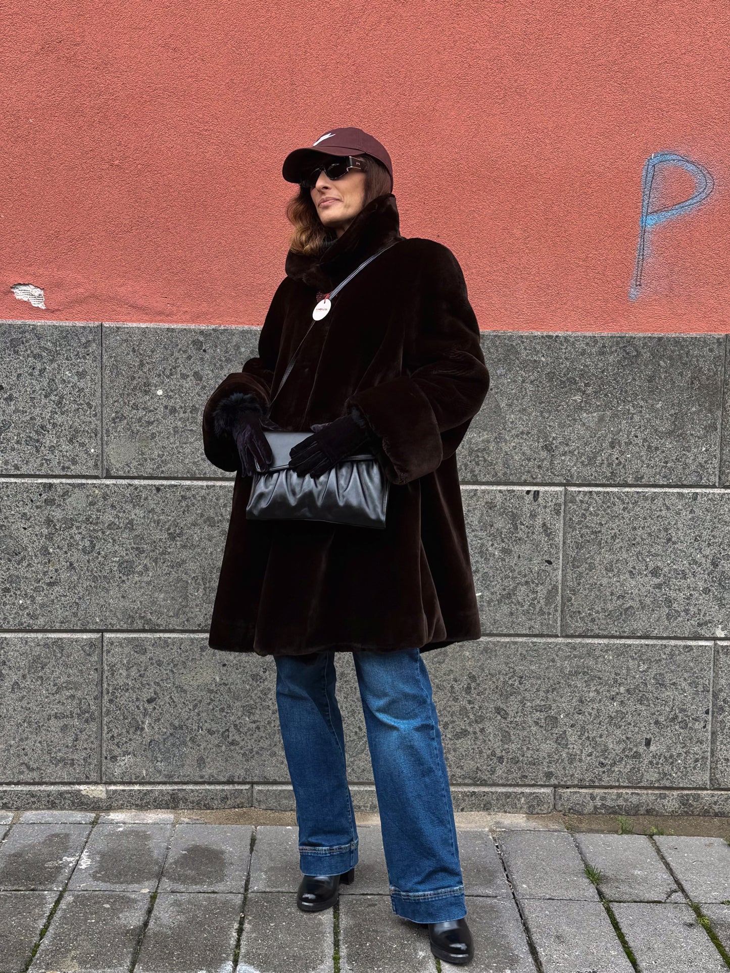 PELLICCIA SINTETICA MARRONE