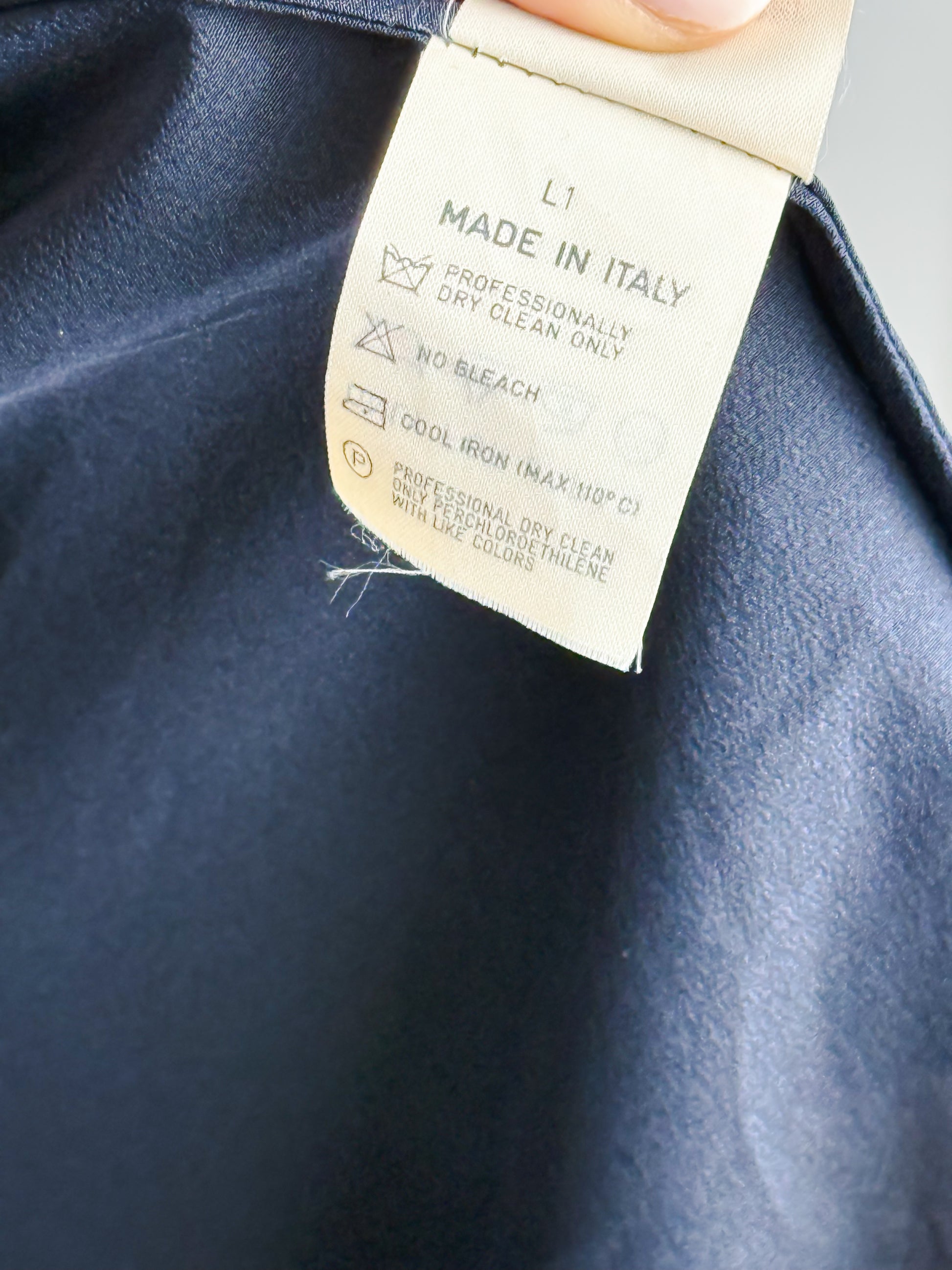 KIMONO VINTAGE SETA BLU