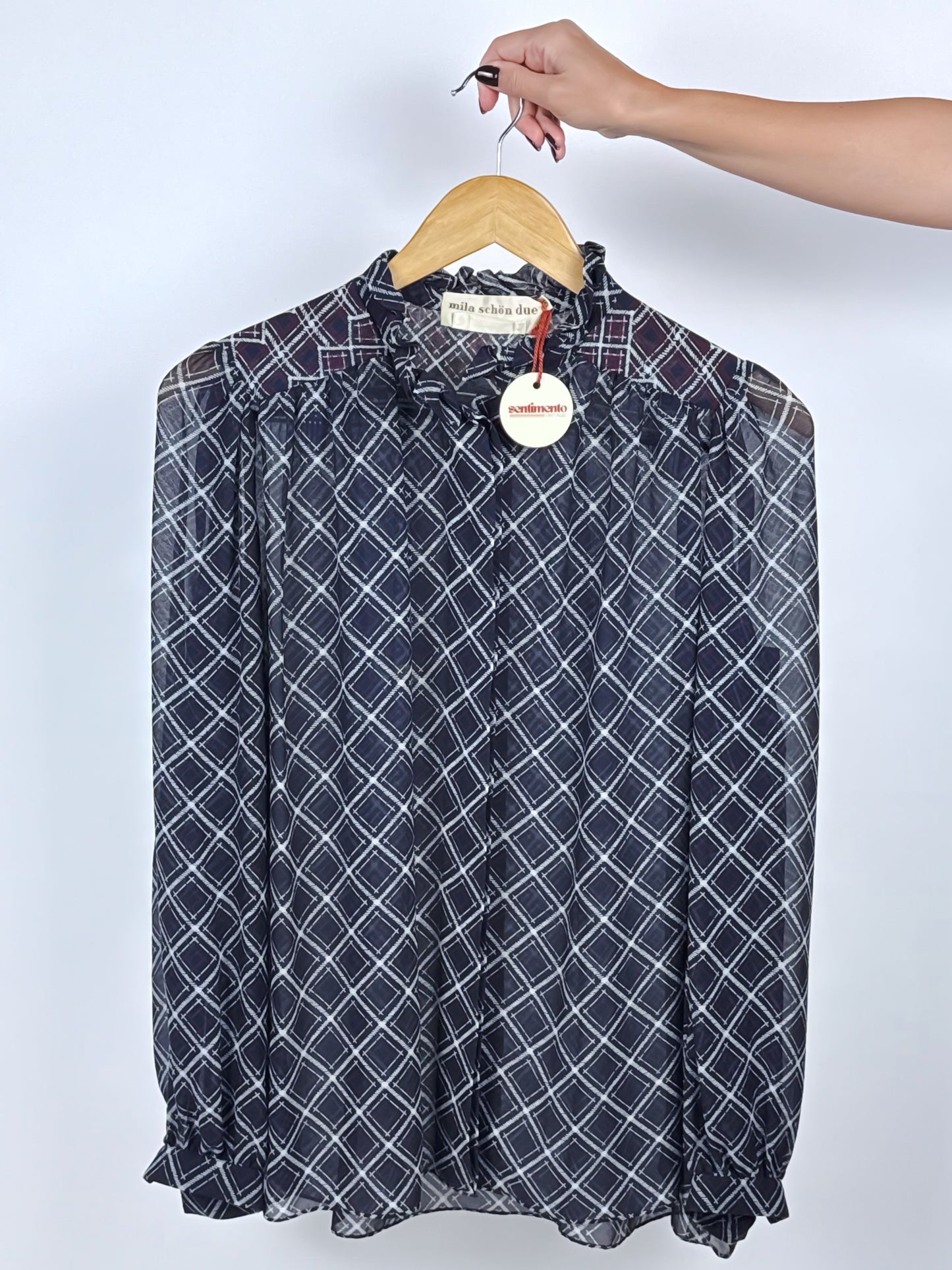 Set coordinato vintage anni ’70 in pura seta – Made in Italy