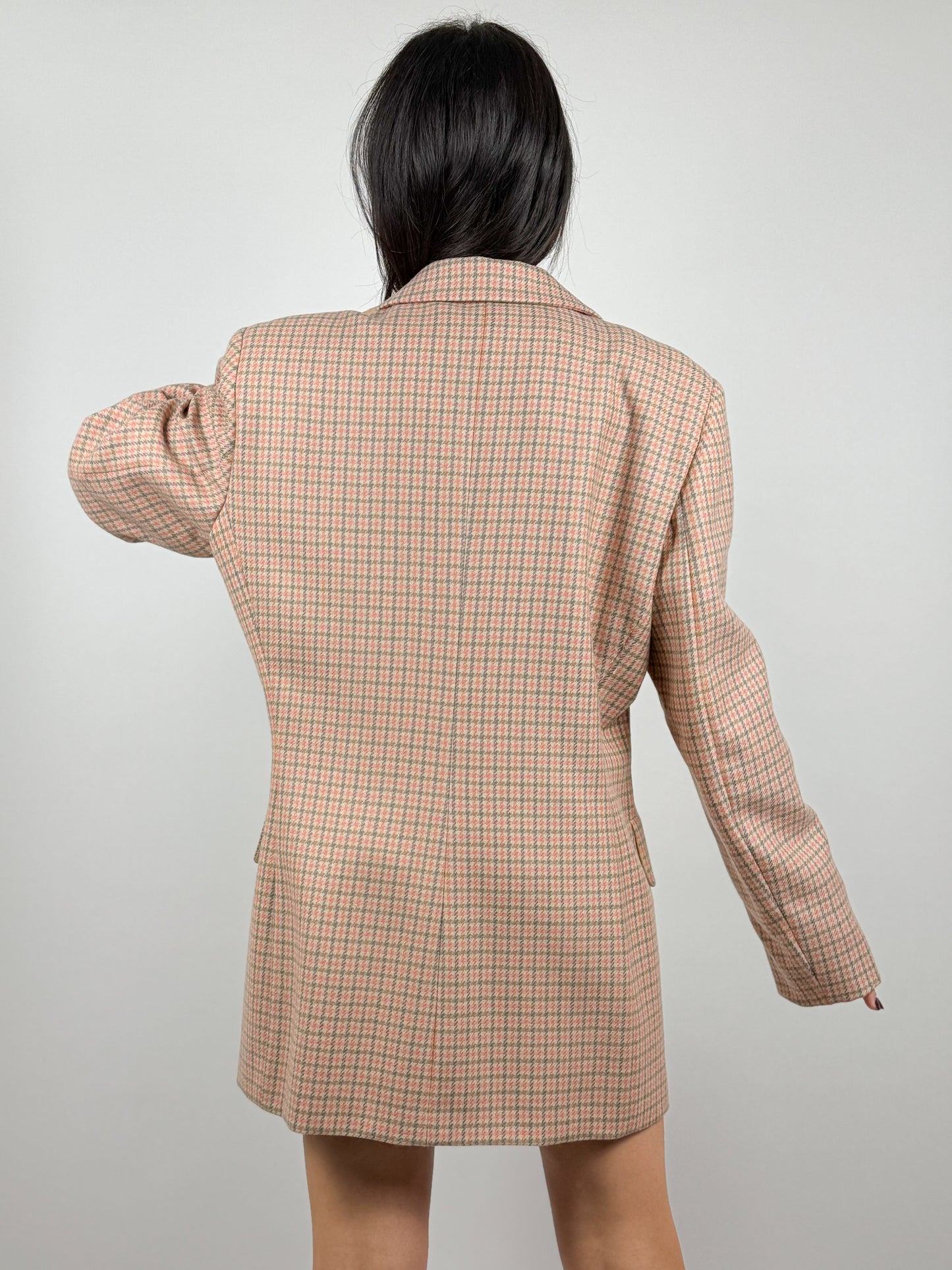 Blazer Vintage Donna a Quadri Anni '90 - Made in Italy