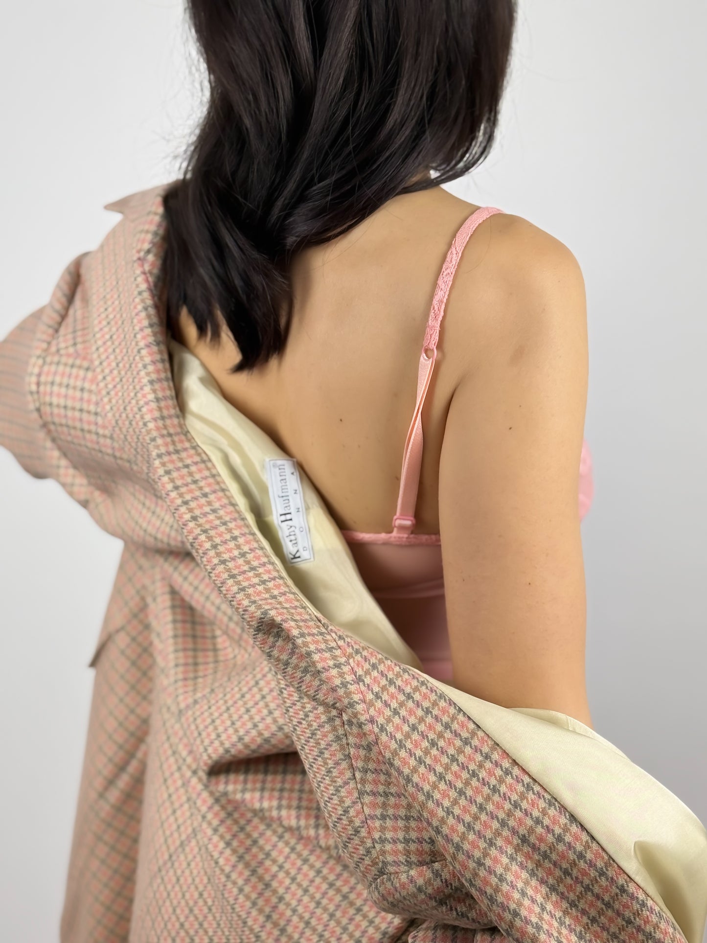 Blazer Vintage Donna a Quadri Anni '90 - Made in Italy