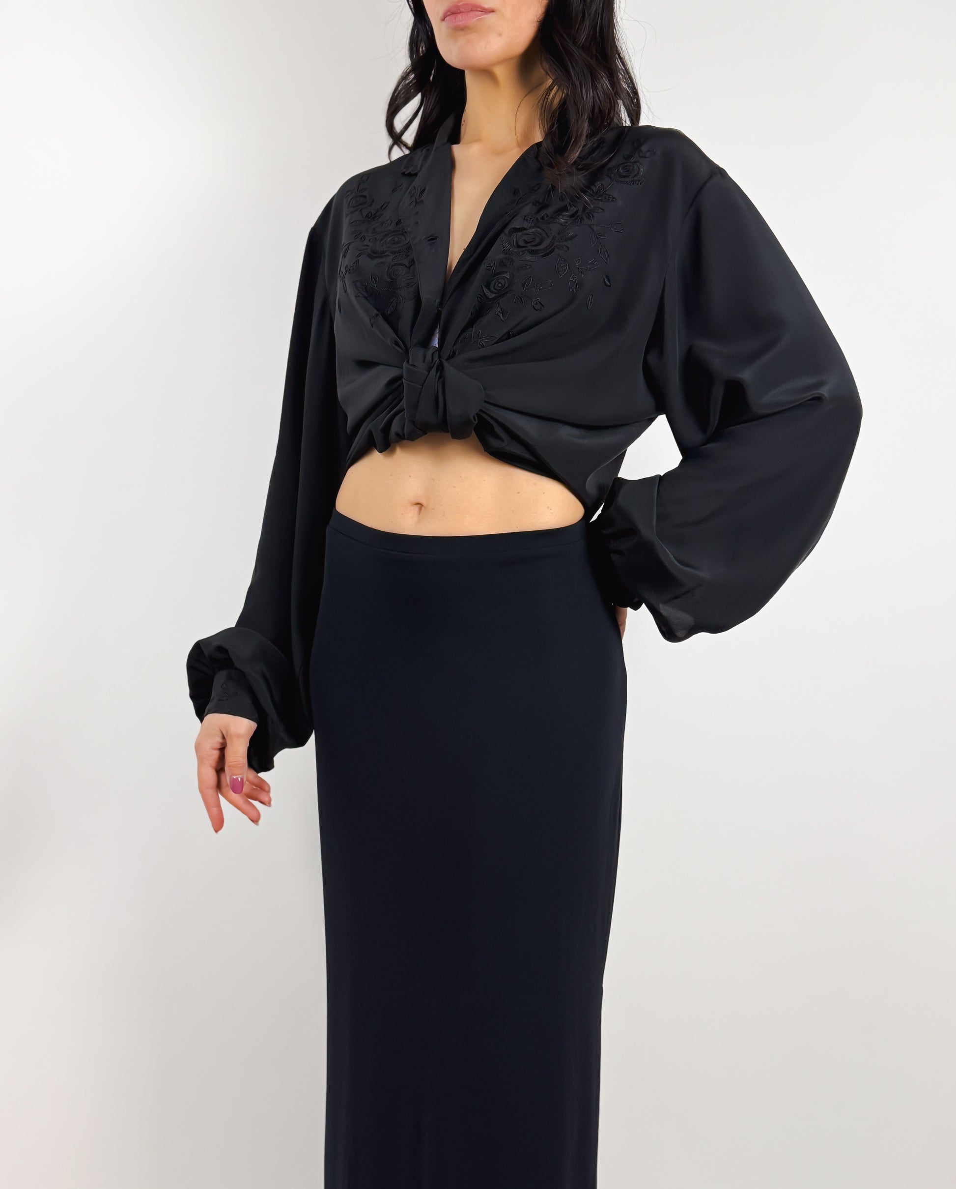 camicia seta vintage