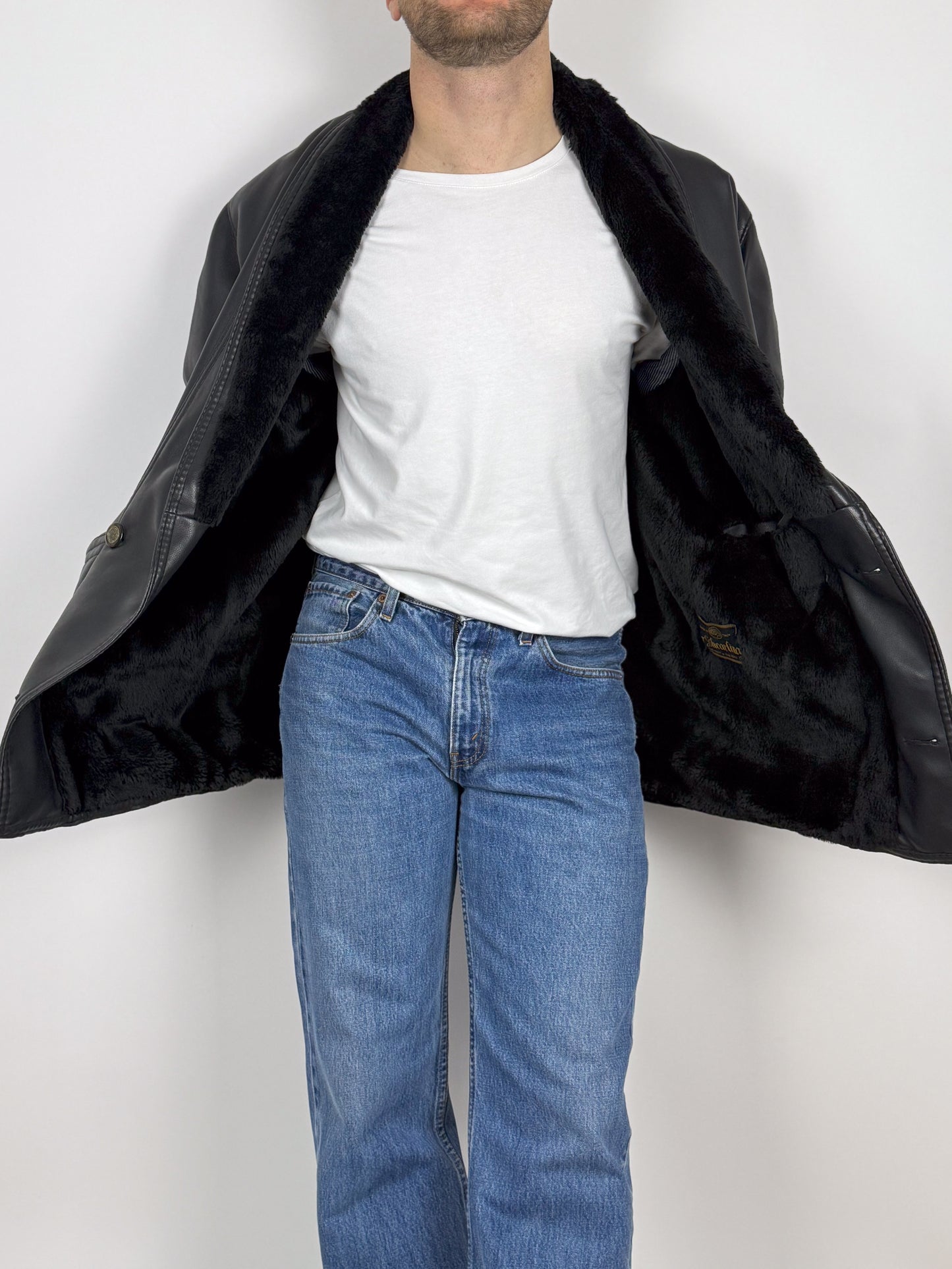 Montone Nero Anni '70 Original Shearling - Vintage Made in Italy