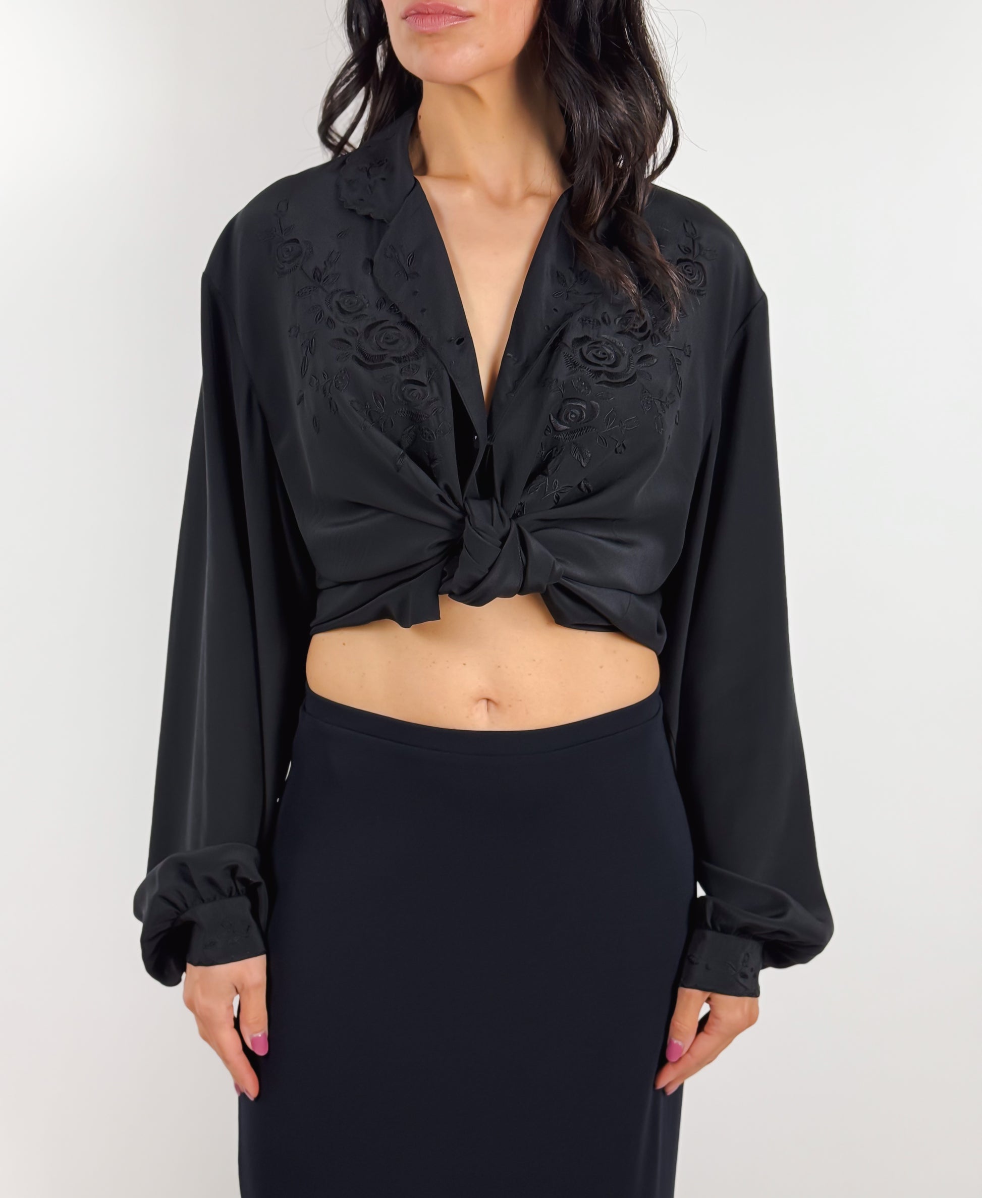 camicia seta vintage