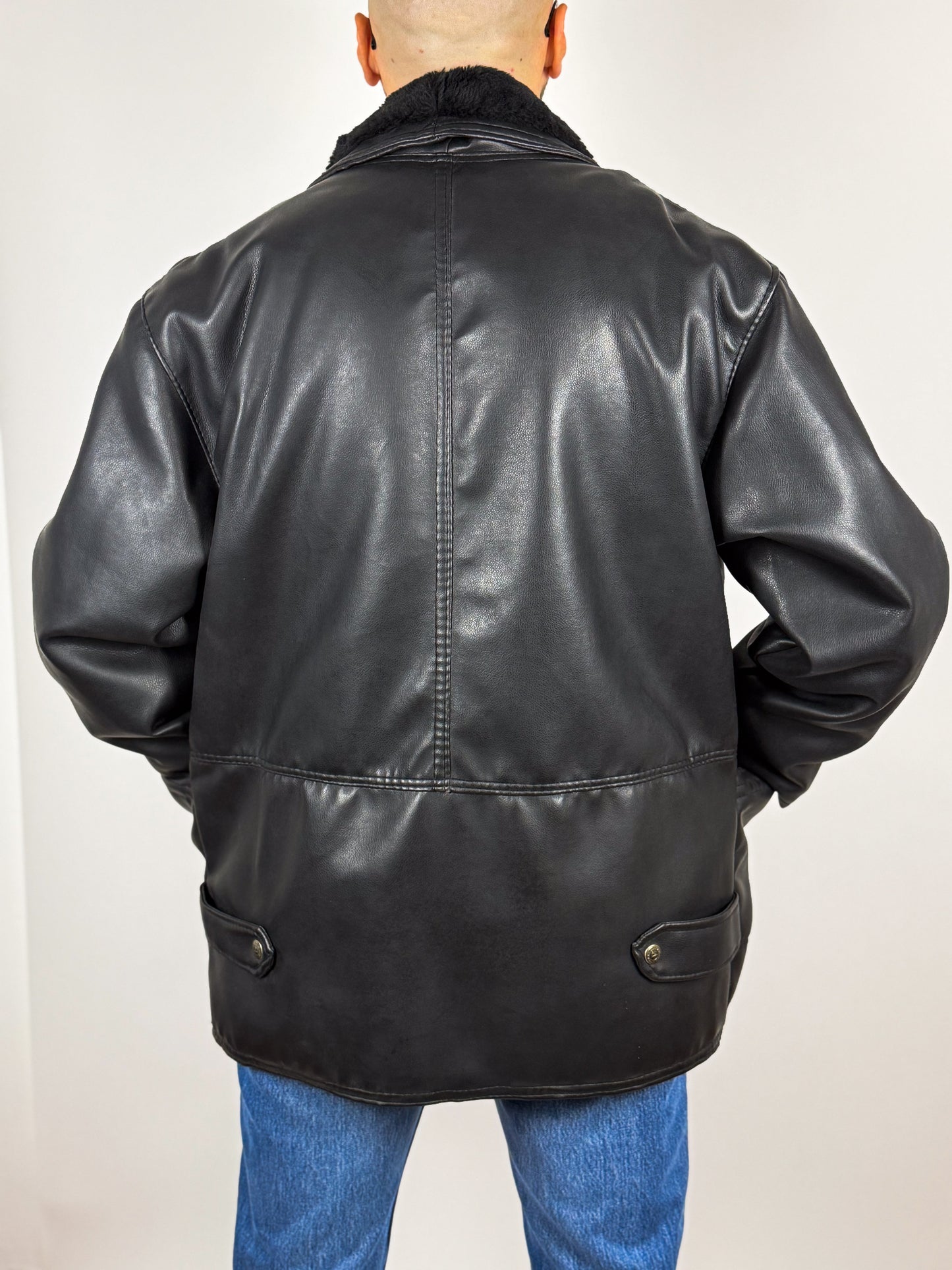 Montone Nero Anni '70 Original Shearling - Vintage Made in Italy