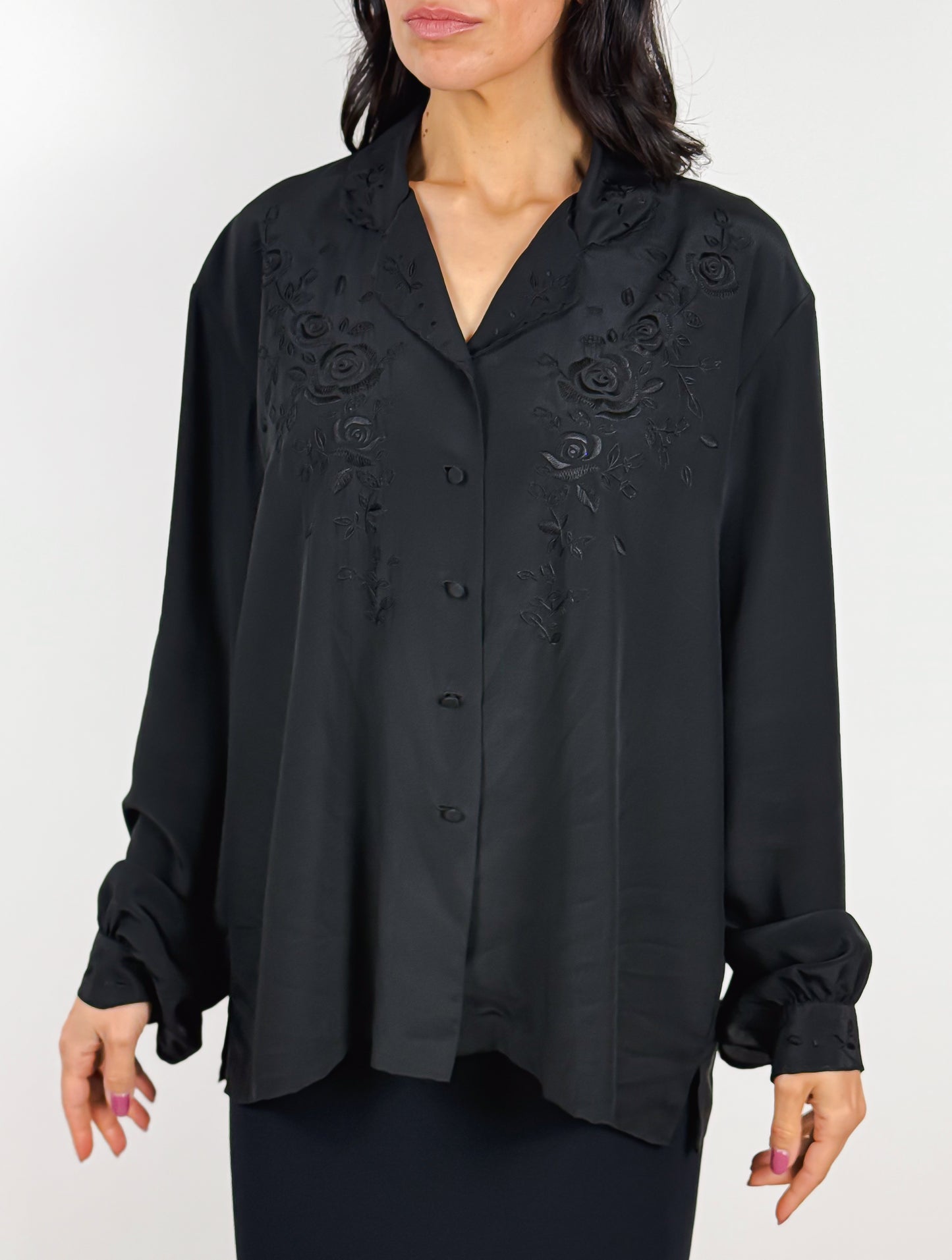 camicia seta vintage