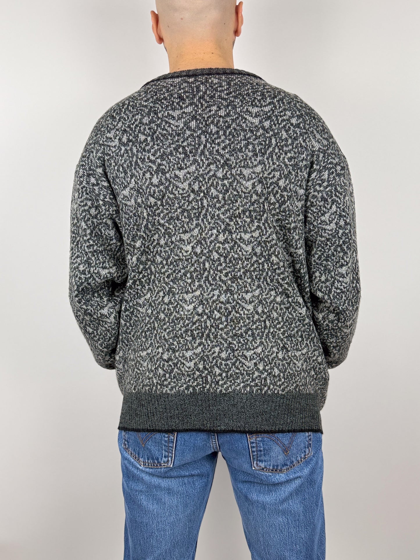 Cardigan Vintage in Lana Vergine - Made in Italy