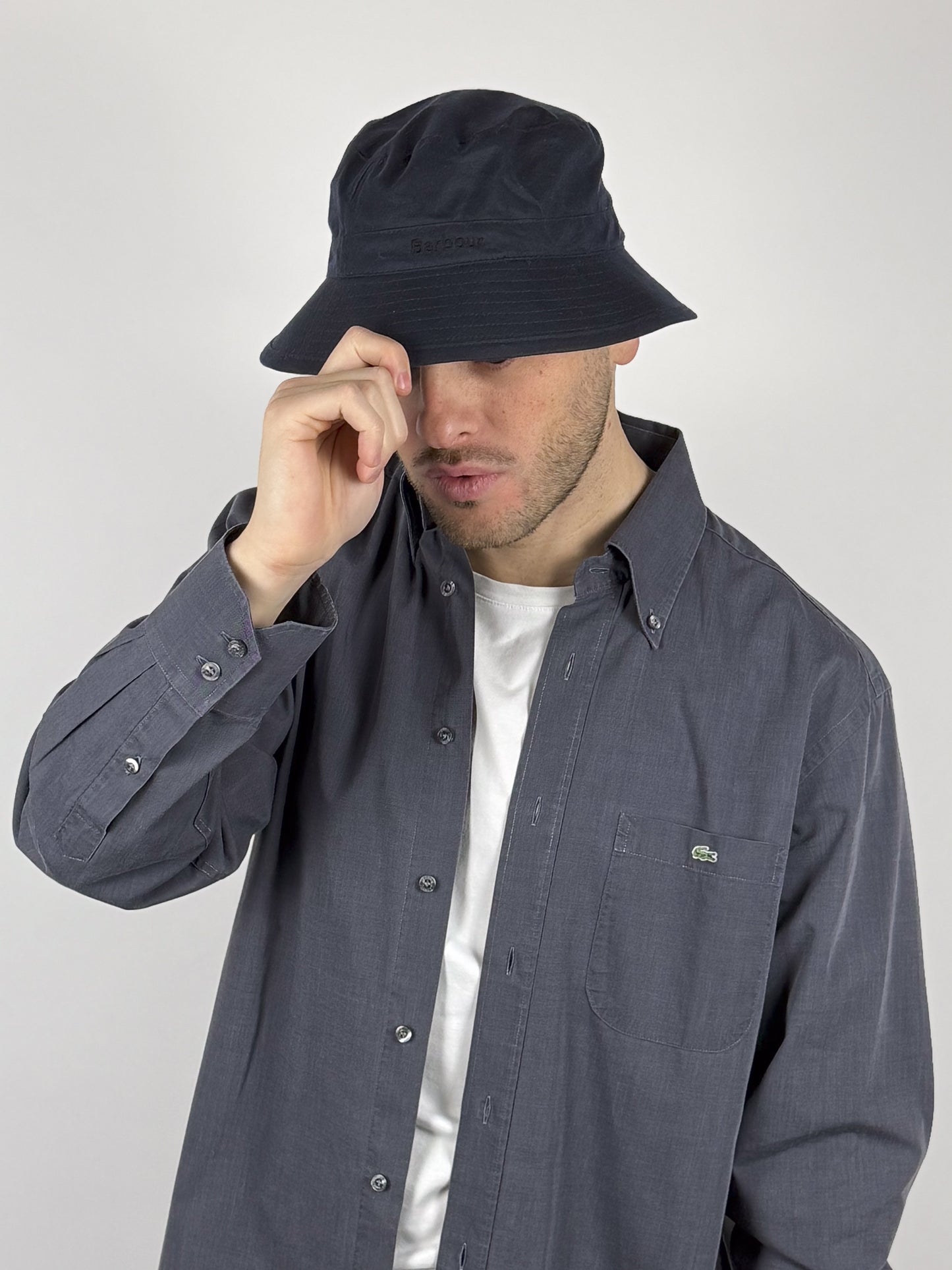 CAPPELLO PESCATORE BARBOUR IN COTONE CERATO