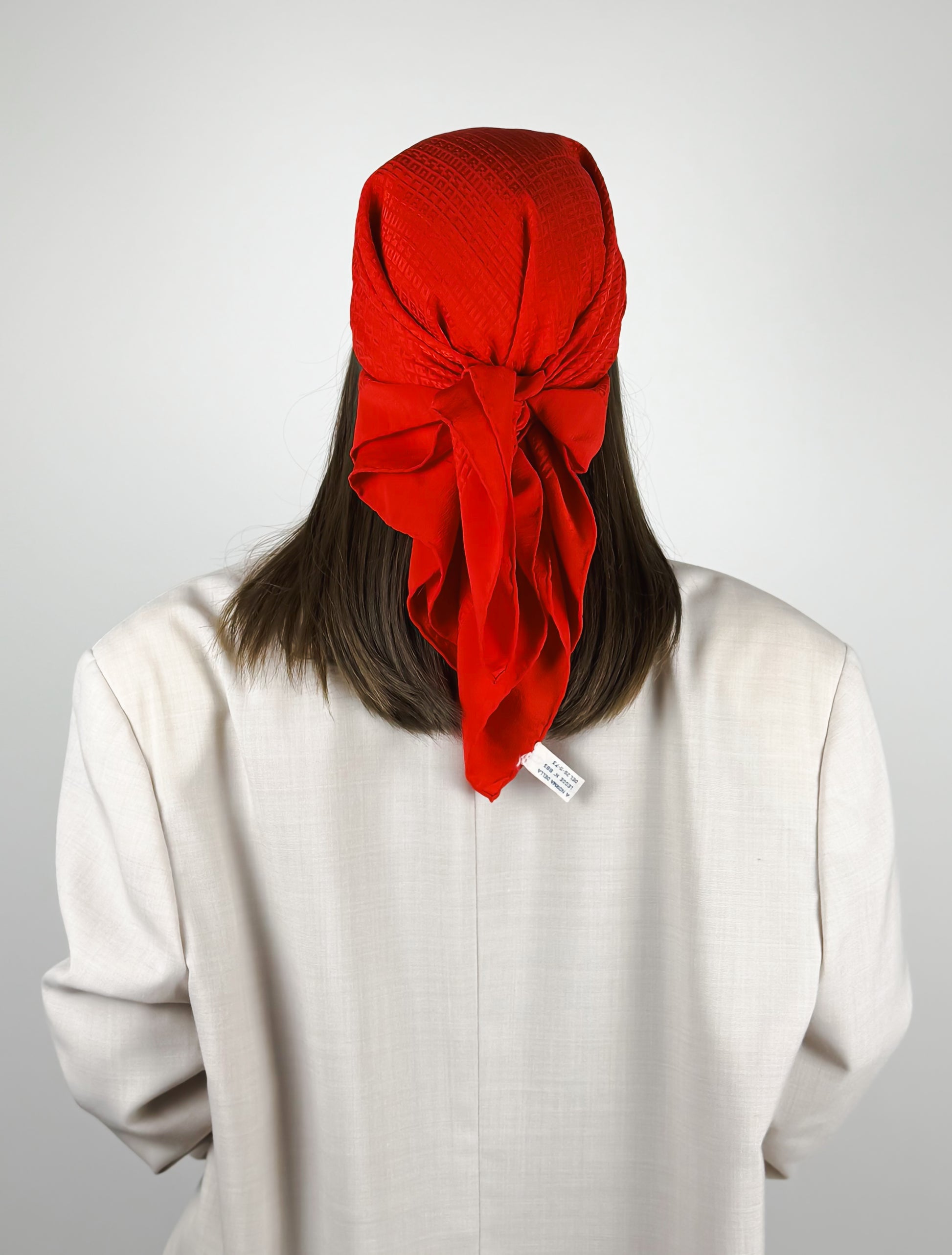 foulard rosso vintage