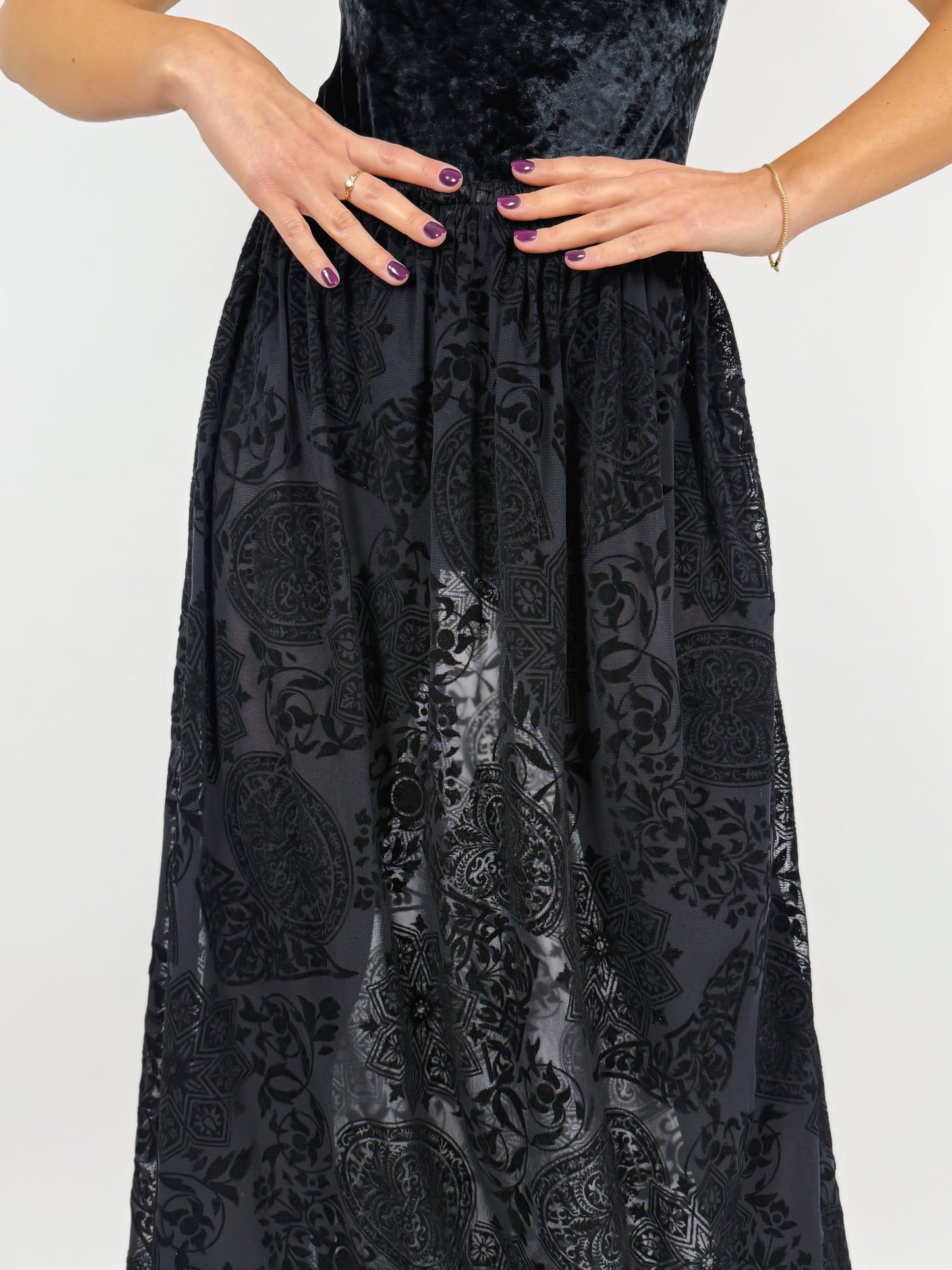 TRANSPARENT LONG SKIRT