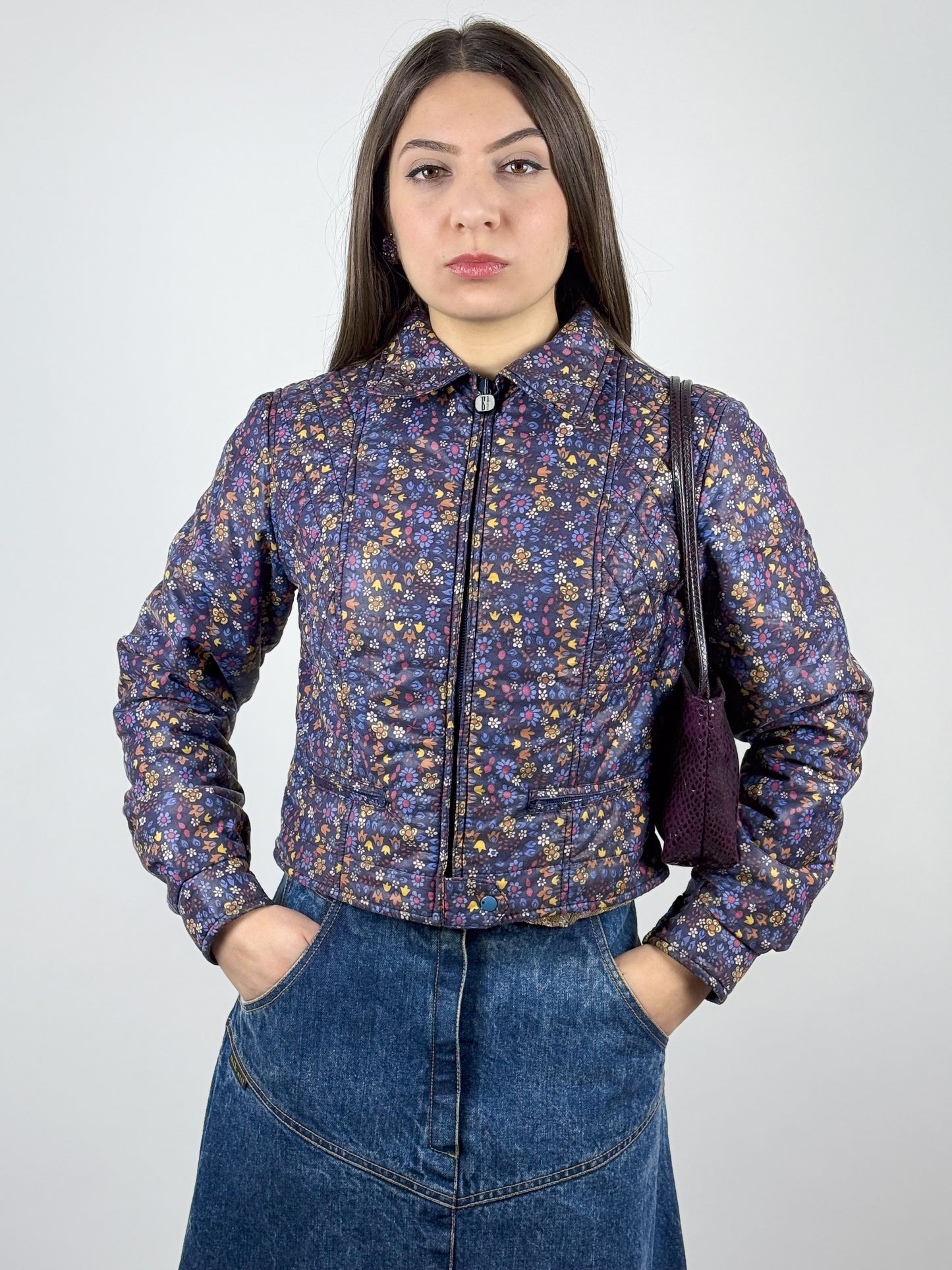 DOUDOUNE FLEURIE DES ANNÉES 70