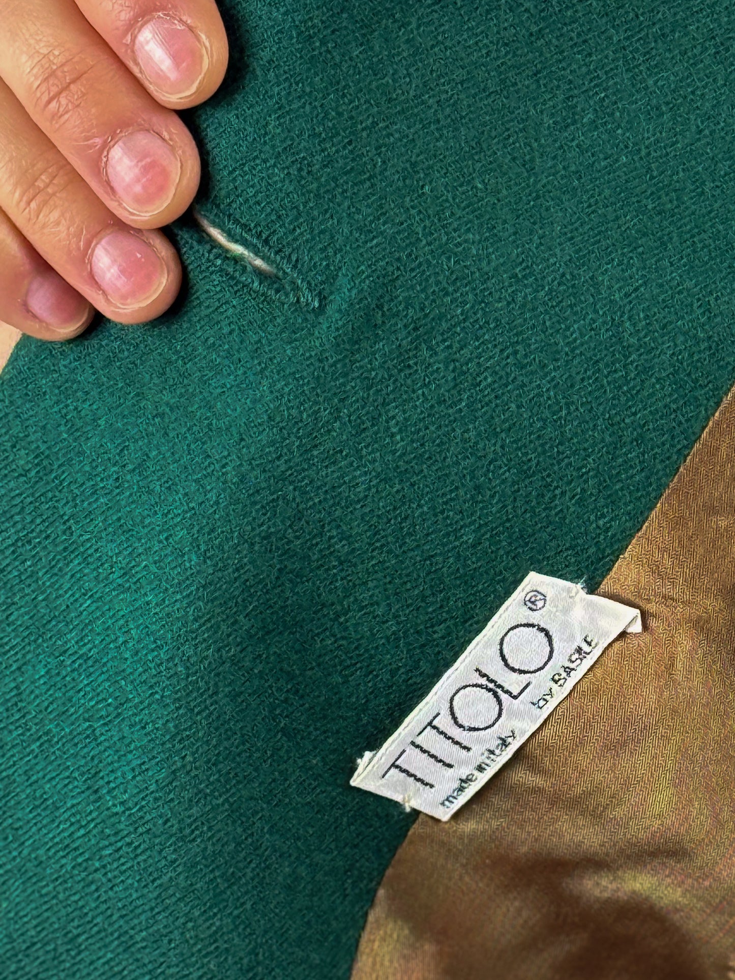 BLAZER IN LANA VERDE ANNI '80