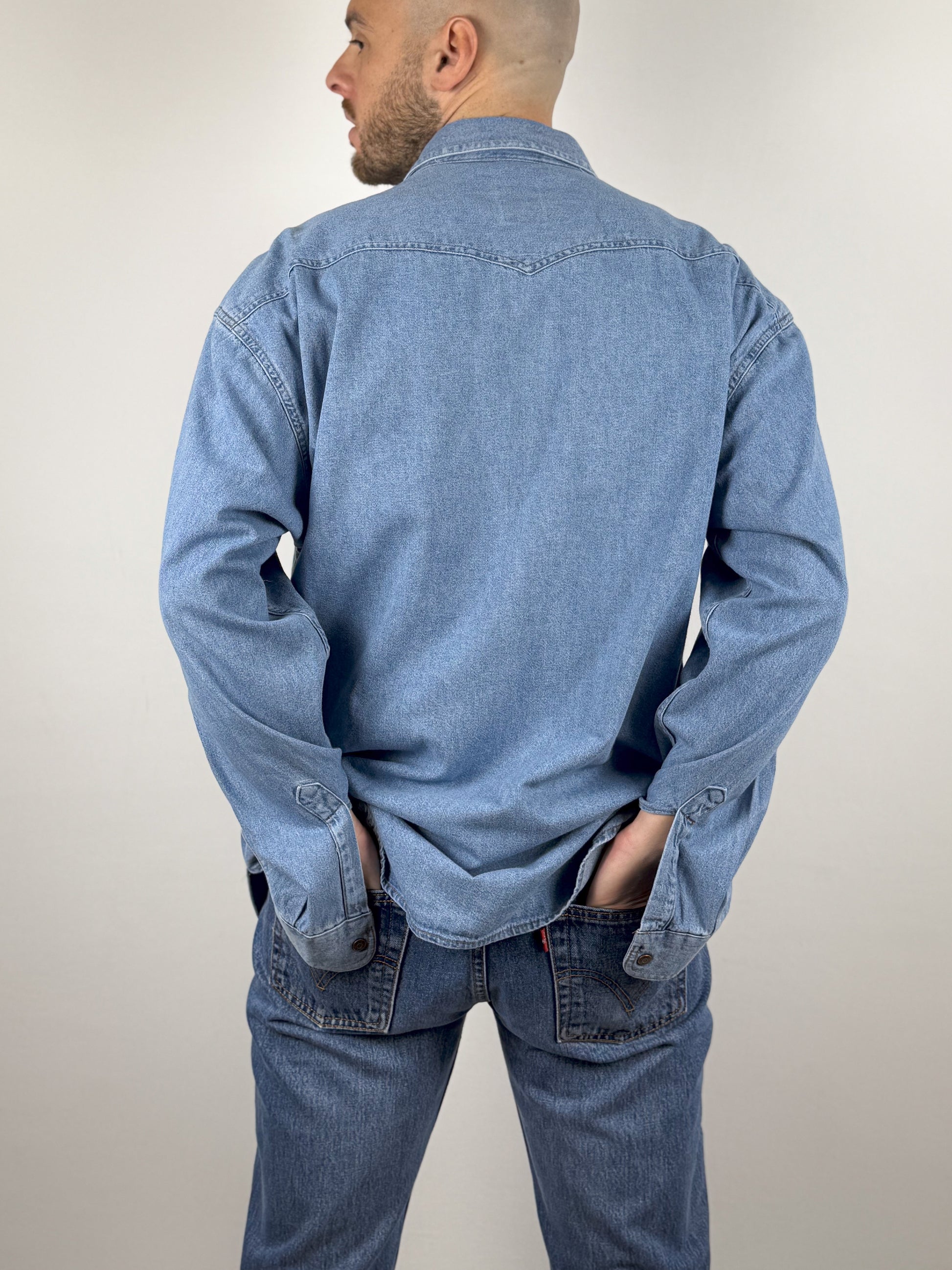 retro camicia jeans vintage