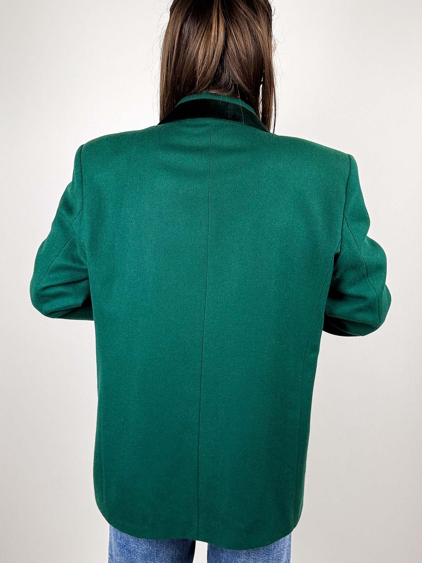 BLAZER IN LANA VERDE ANNI '80