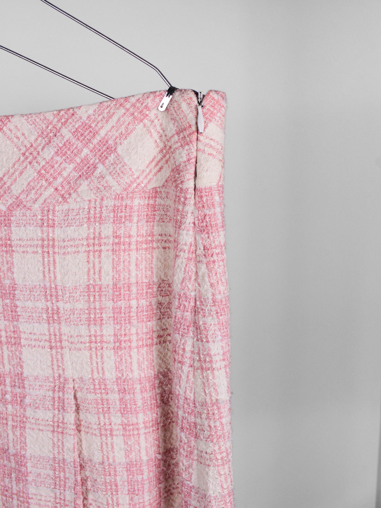 Completo Vintage Donna Y2K Rosa Check – Giacca e Minigonna IT 40