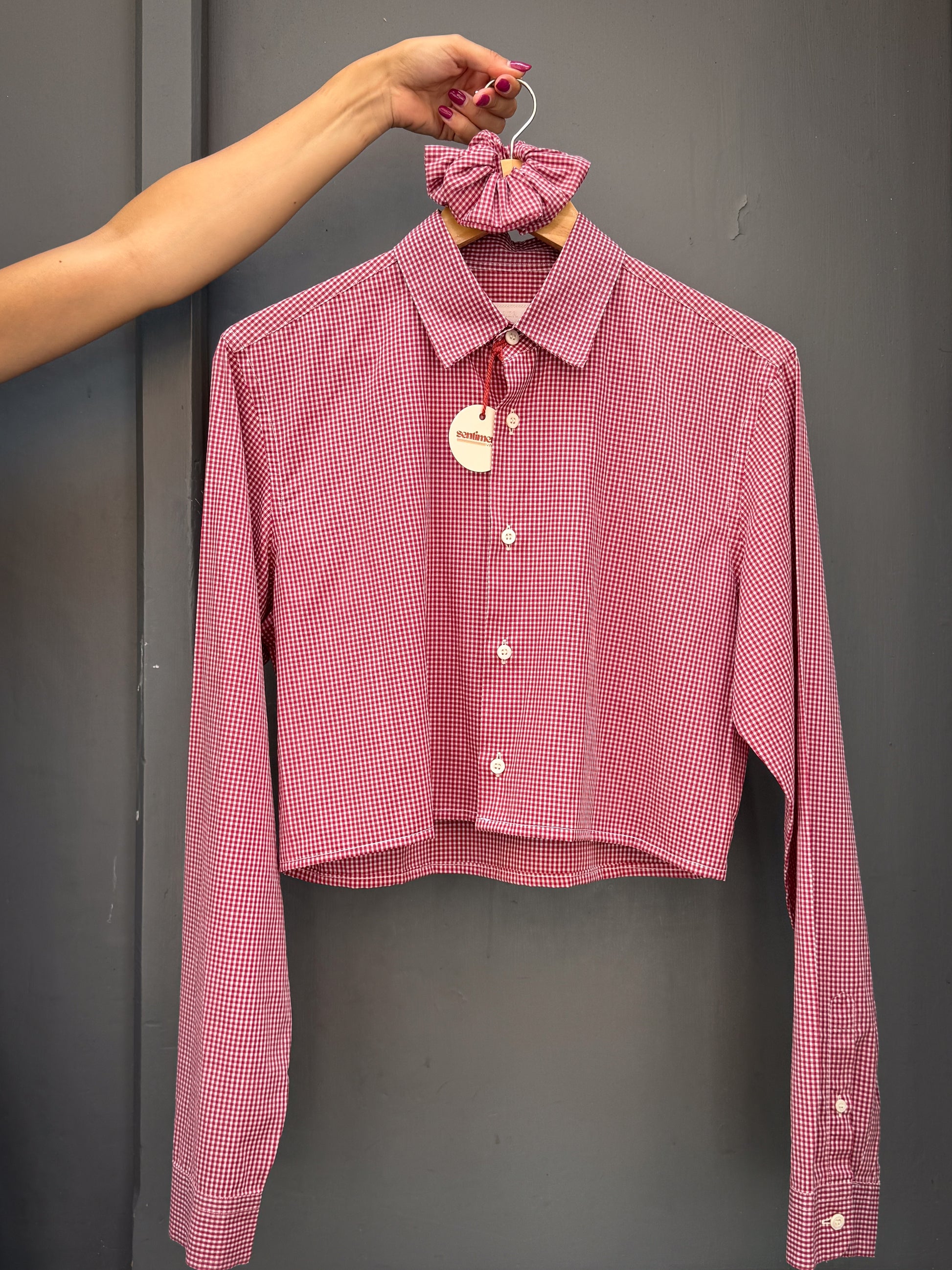 camicia crop vintage