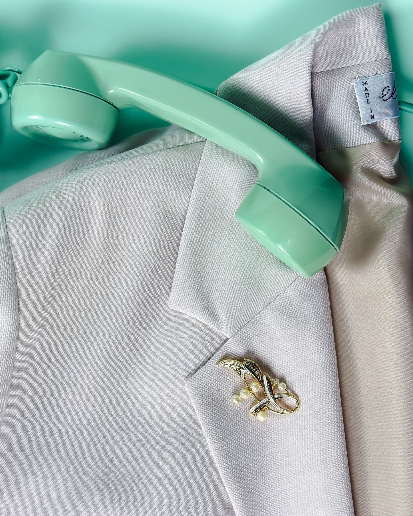 SPILLA VINTAGE CON PERLE