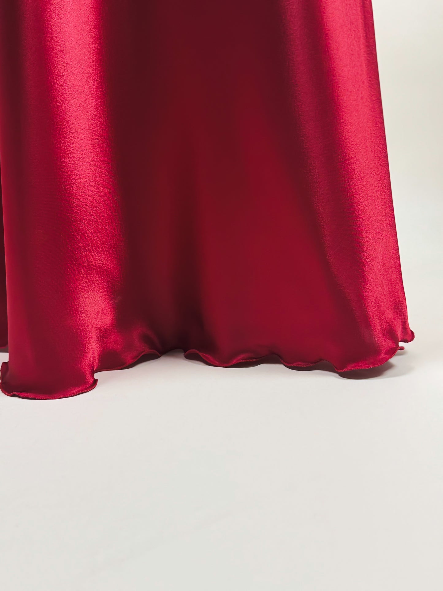 SLIPDRESS VINTAGE ROSSO CON PIZZO