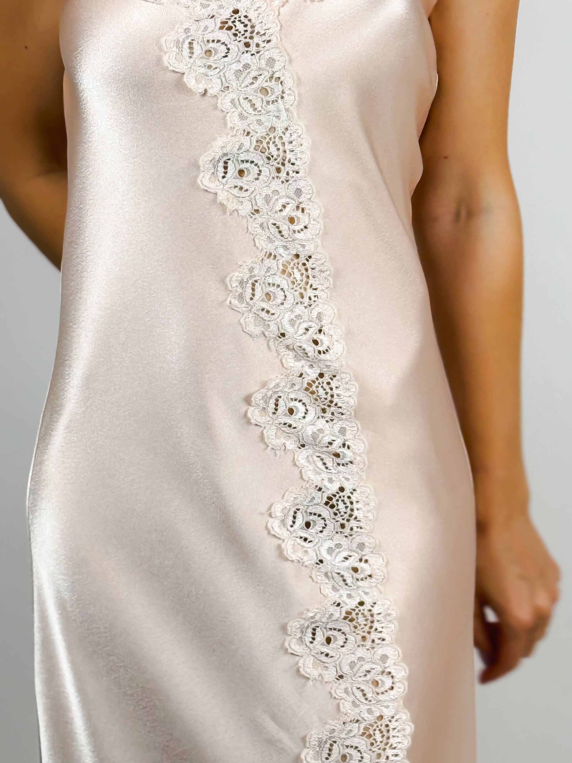 DETTAGLIO PIZZO SLIPDRESS VINTAGE ANNI 90