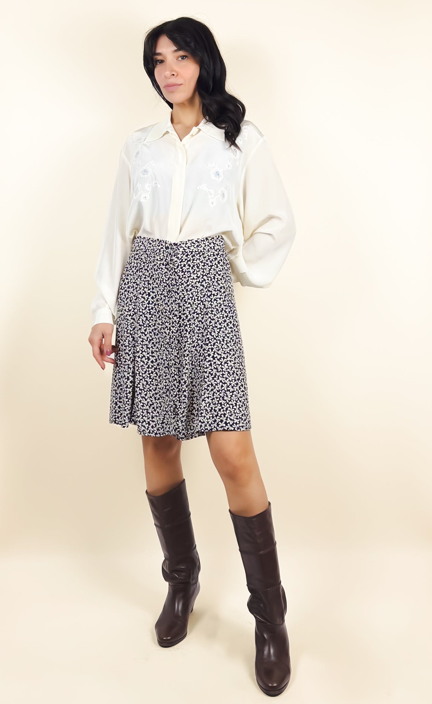 GONNA VINTAGE CON FIOCCHETTI ELIZABETH ASCOT