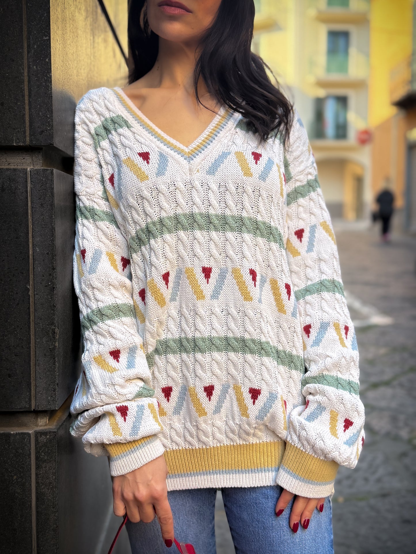 Maglione Cotone Anni '90 Vintage - Made in Italy Unisex