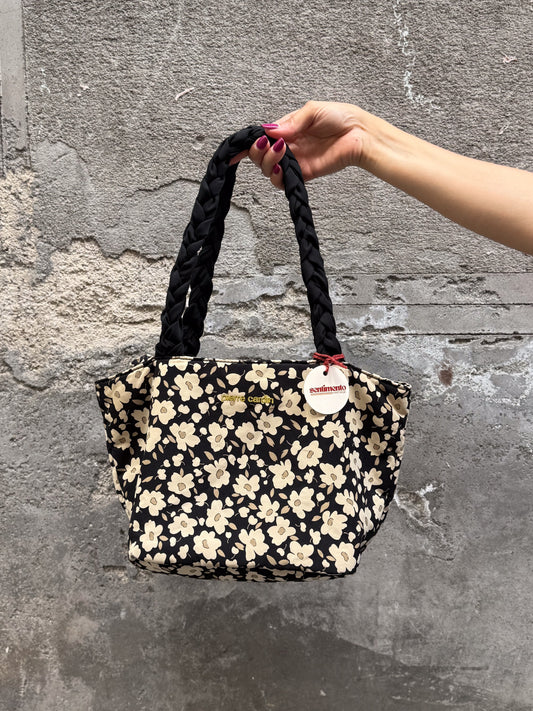 Borsa vintage Pierre Cardin con stampa floreale – anni ‘90