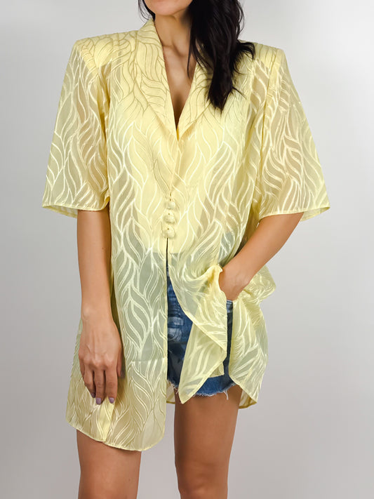 CAMICIA VINTAGE ANNI '80 CON TRASPARENZE