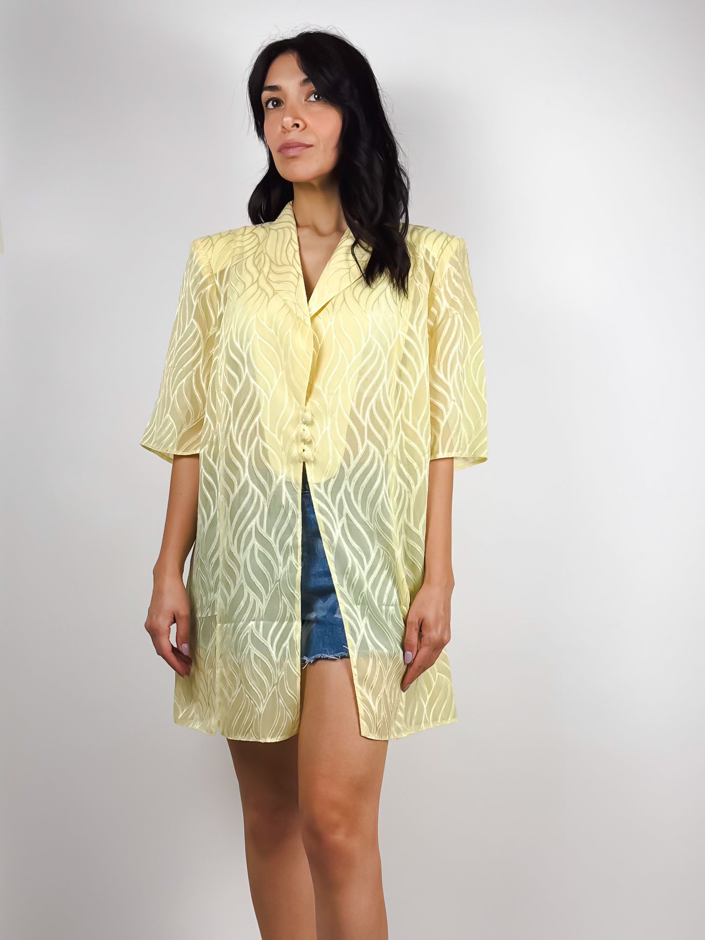 CAMICIA VINTAGE ANNI '80 CON TRASPARENZE