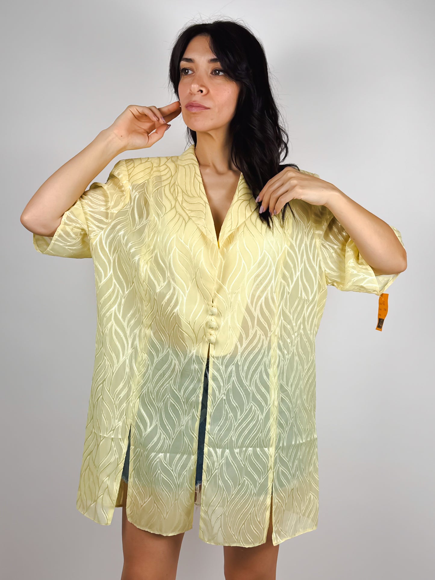 CAMICIA VINTAGE ANNI '80 CON TRASPARENZE