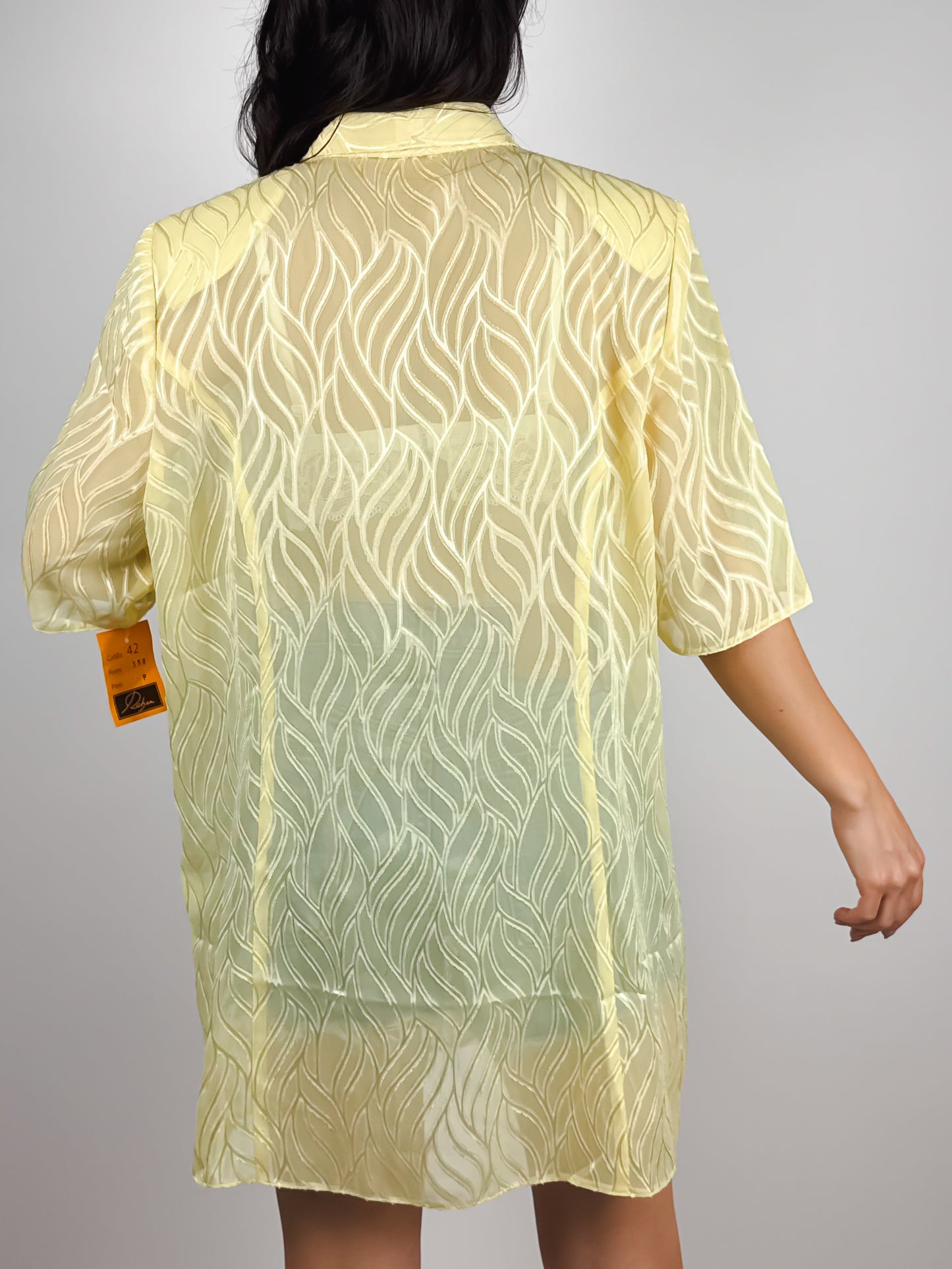 CAMICIA VINTAGE ANNI '80 CON TRASPARENZE