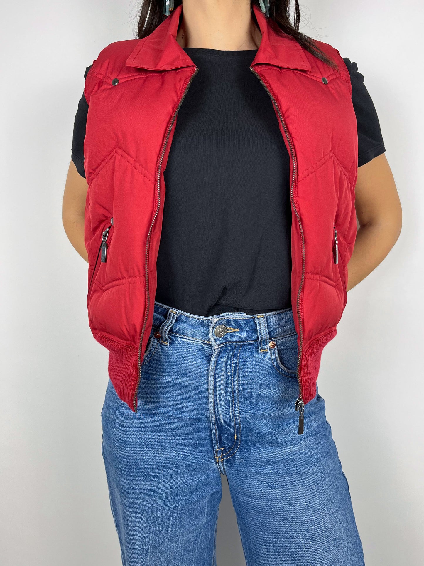 Smanicato imbottito rosso vintage Y2K