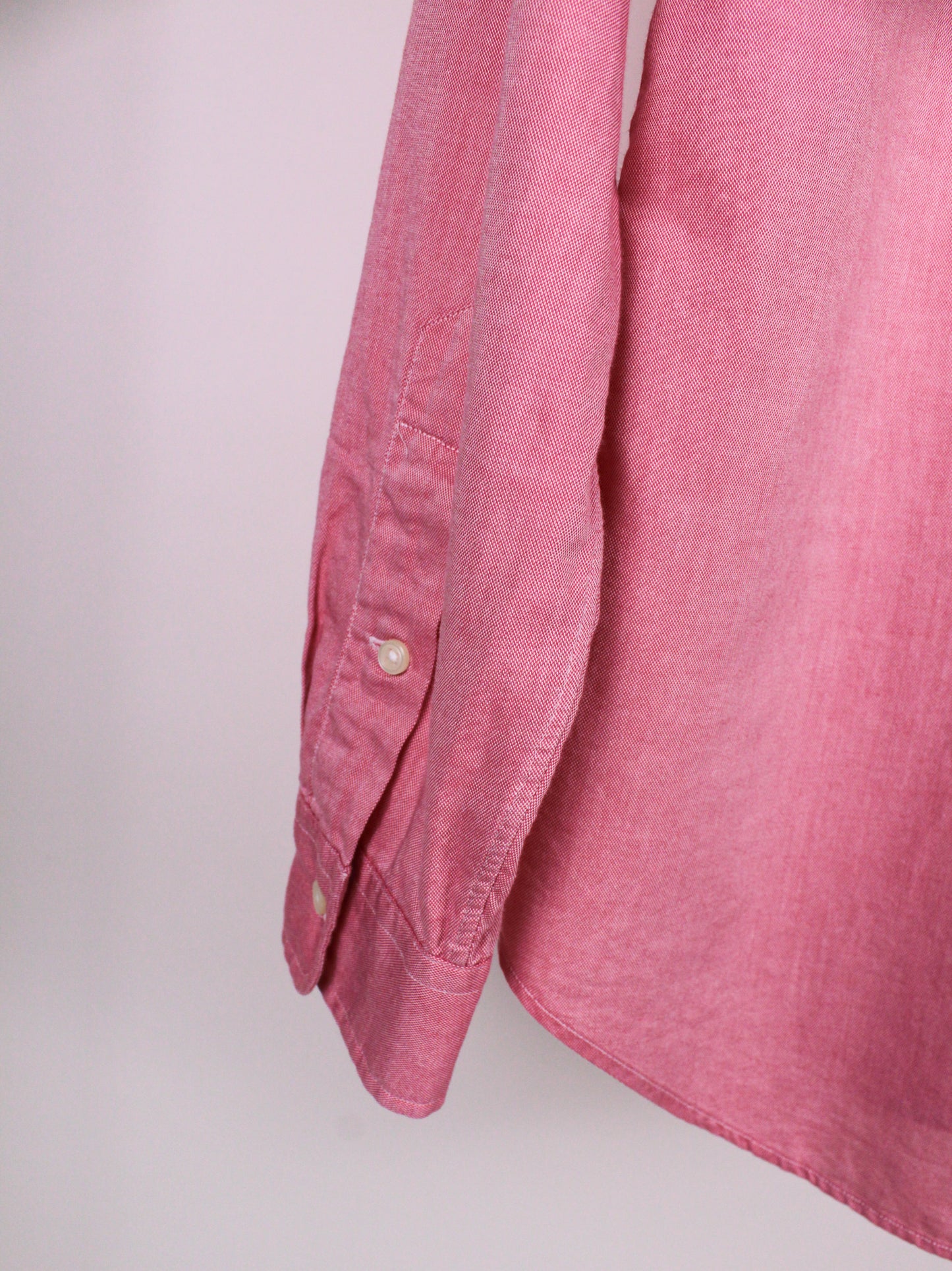 Camicia Ralph Lauren Chambray Oxford Rosa – Camicia Vintage Uomo