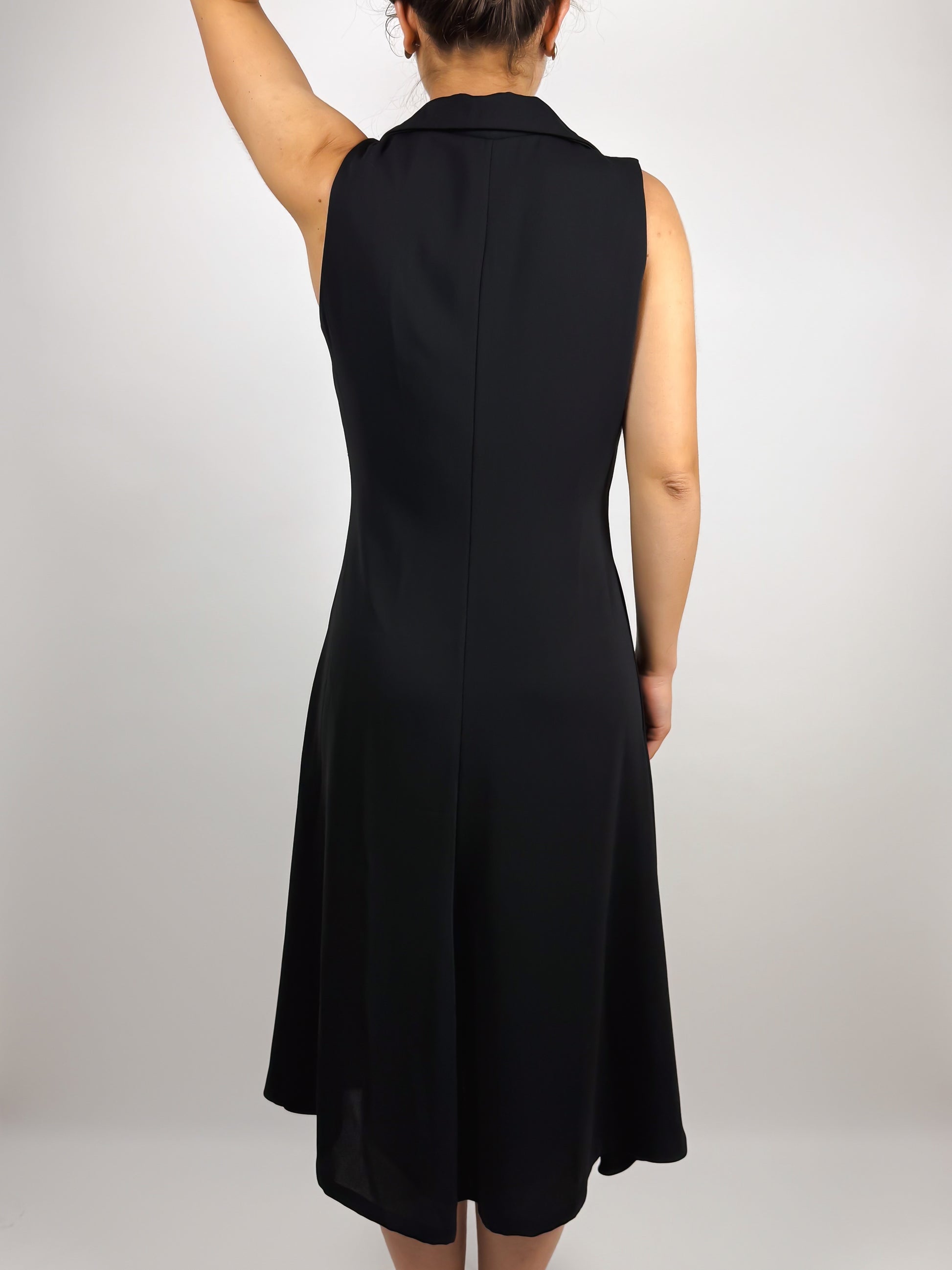 abito nero con paillettes vintage