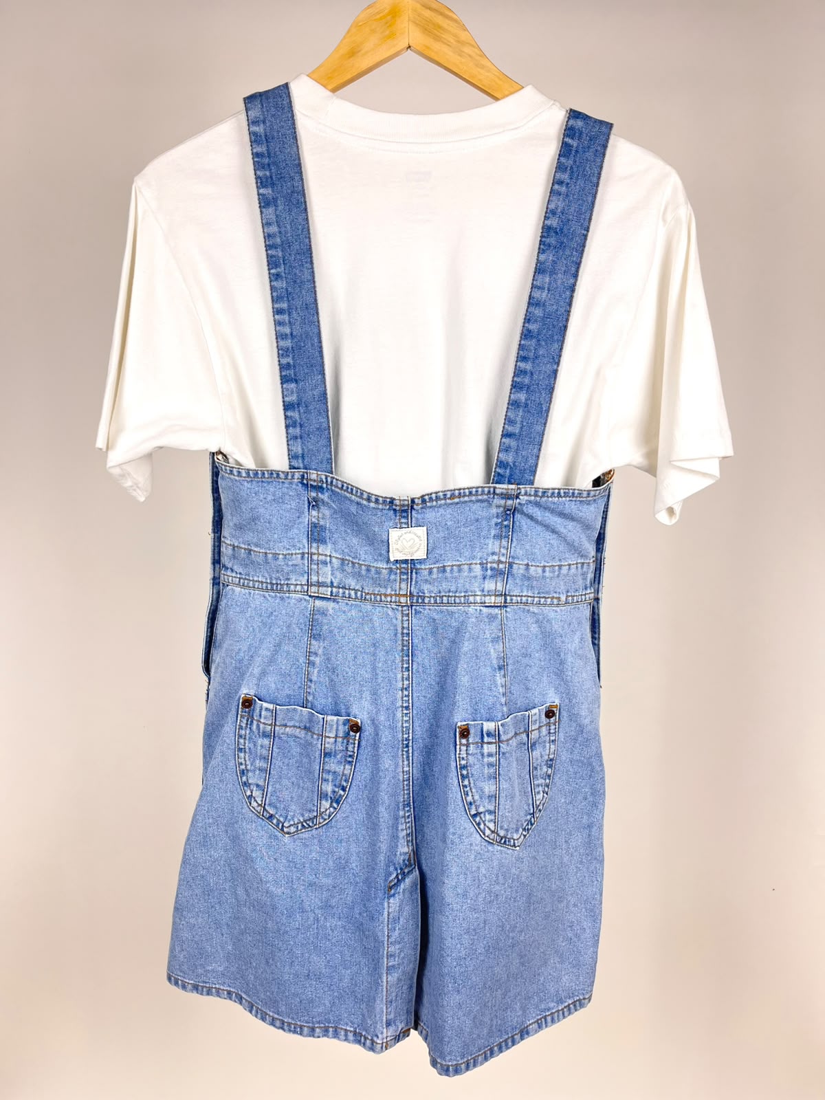 Salopette Gonna Vintage PHARD in Denim Chiaro – Jeans Anni ’90/2000