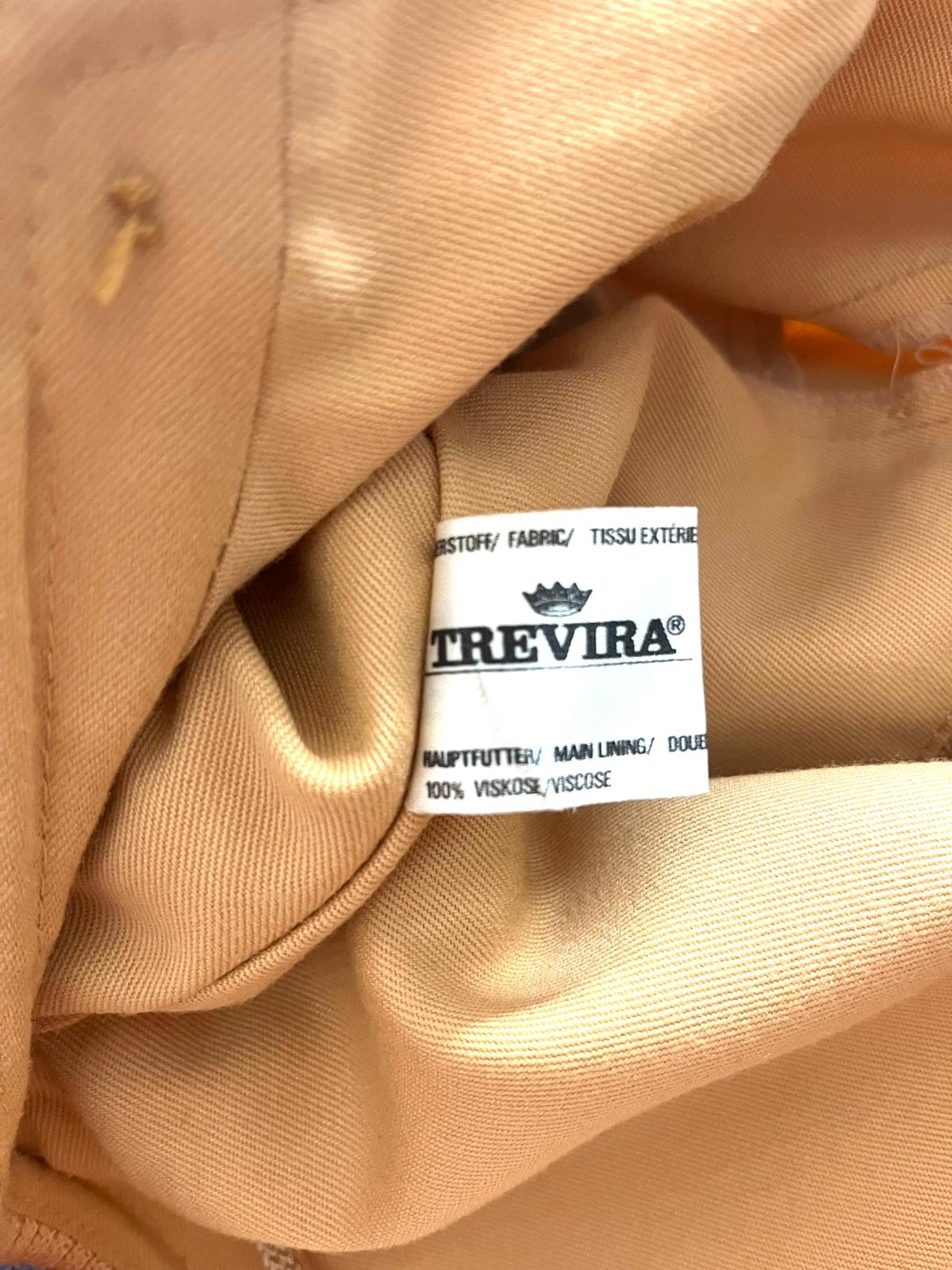 Giacca vintage beige in maglia e tessuto con bottoni – anni ’70/’80