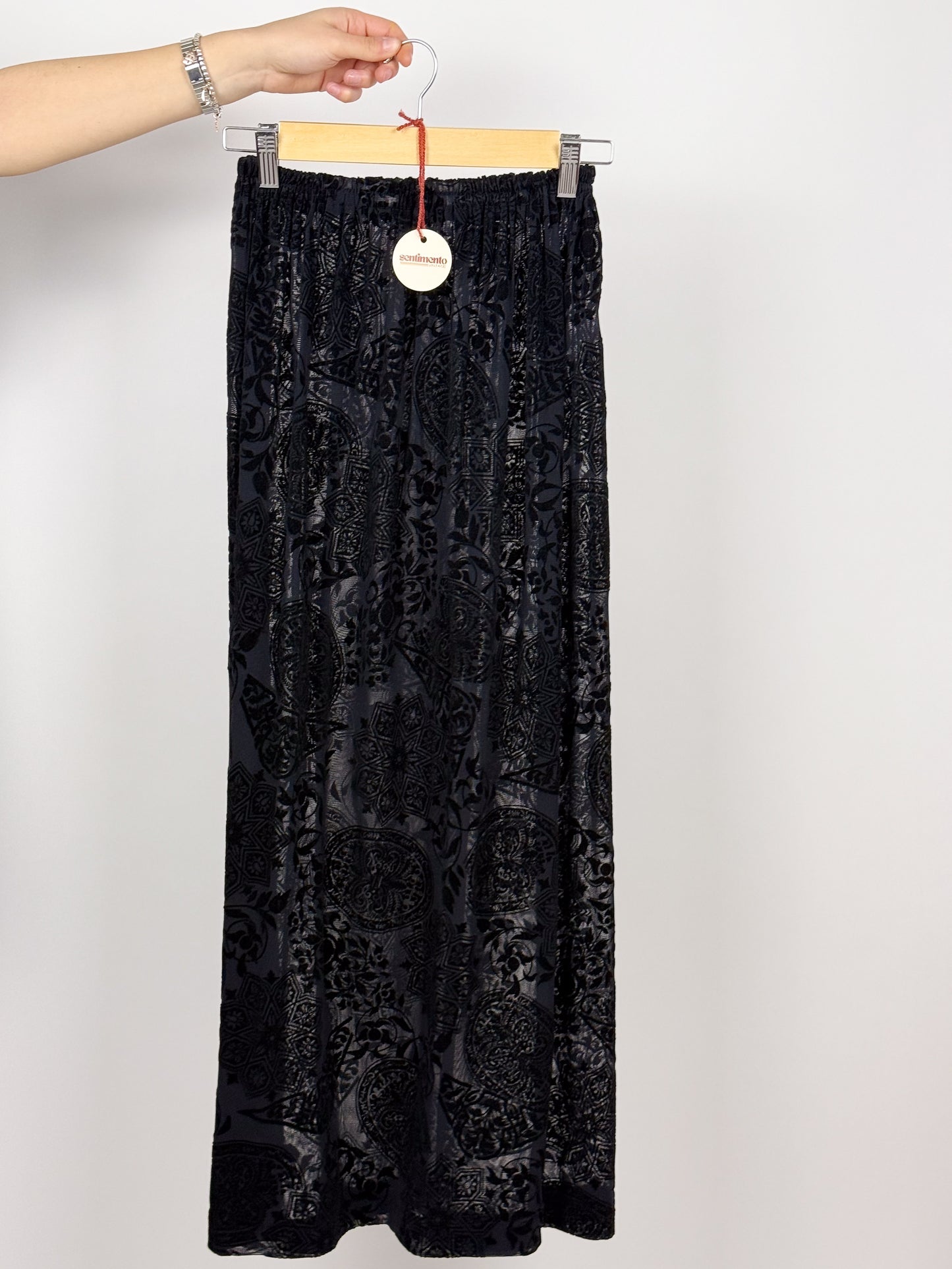 TRANSPARENT LONG SKIRT