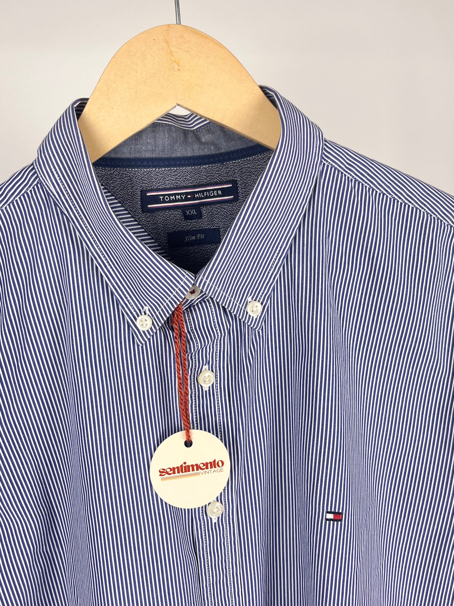 Camicia crop rework Tommy Hilfiger a righe