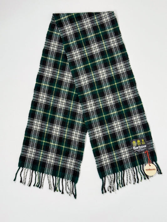 Sciarpa Barbour Tartan in Lana Vergine Made in Scotland - Verde