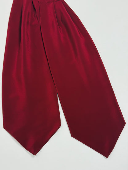 Ascot Pierre Balmain vintage in seta bordeaux