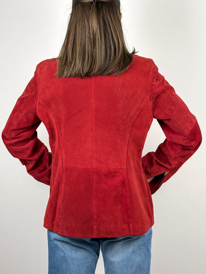 GIACCA IN SUEDE ROSSA