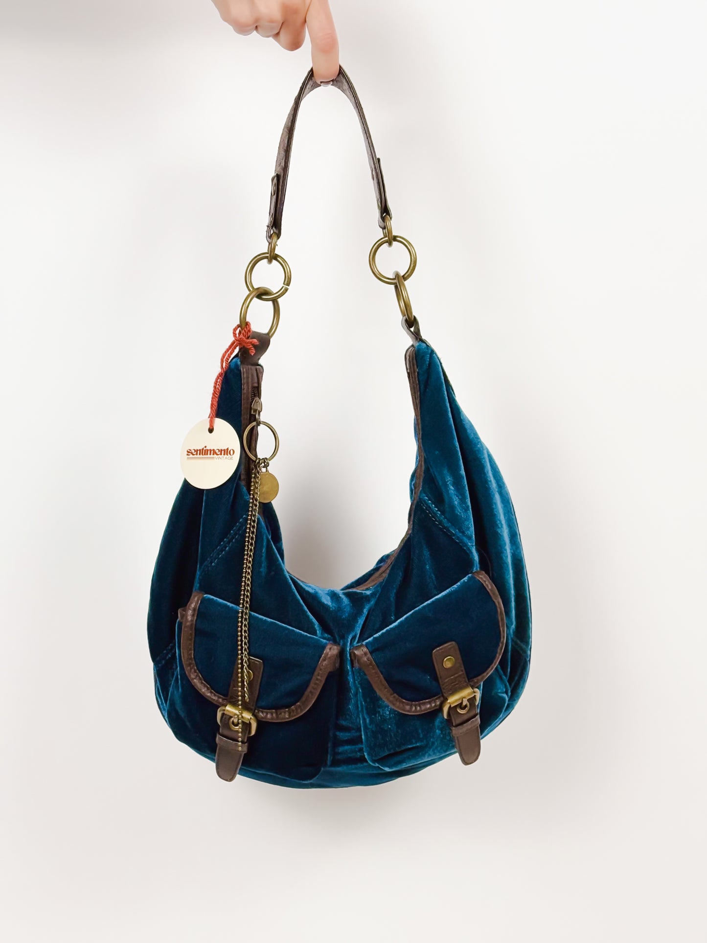 BORSA IN CINIGLIA CON FIBBIE