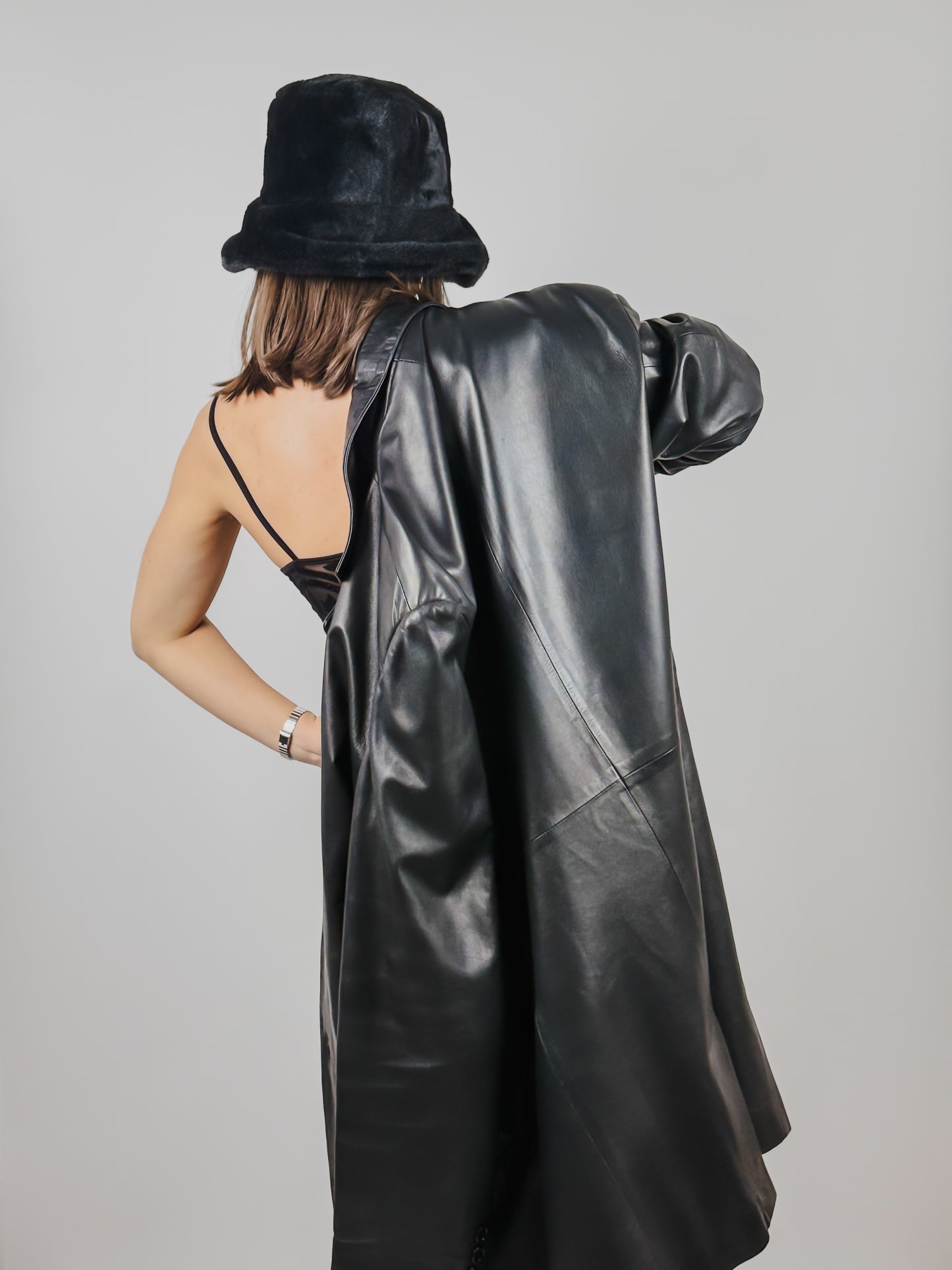 LEATHER TRENCH MADE IN ITALY