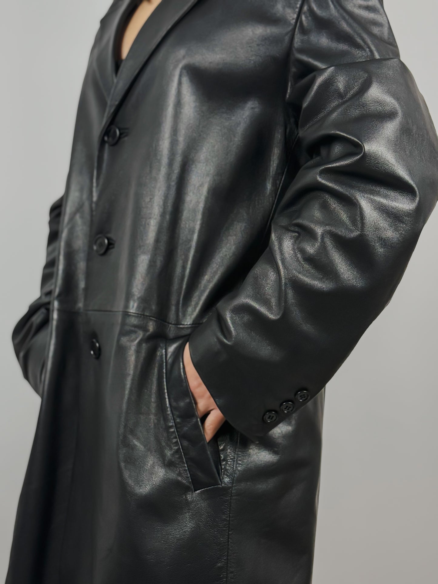 LEATHER TRENCH MADE IN ITALY