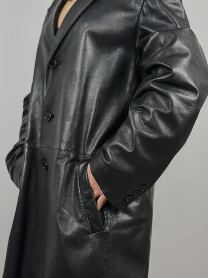 LEATHER TRENCH MADE IN ITALY