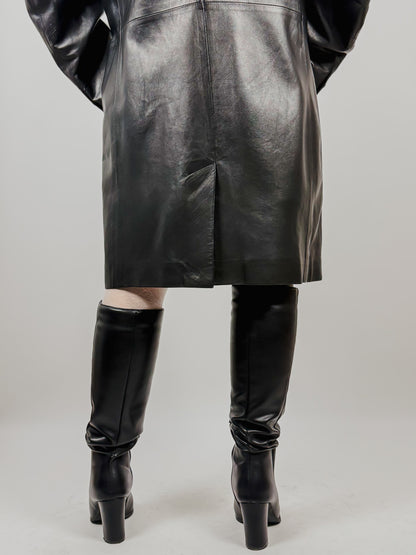 LEATHER TRENCH MADE IN ITALY