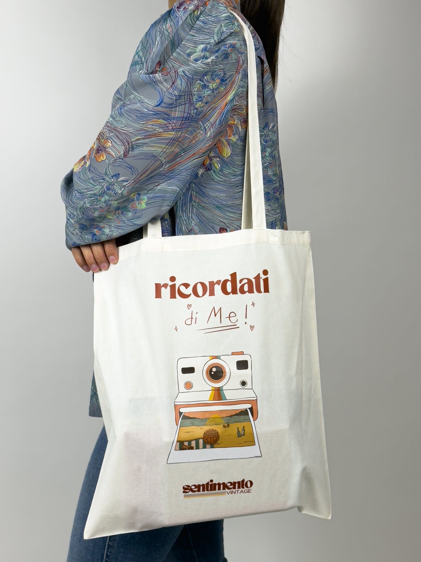 Totebag Ricordati di me con illustrazione
