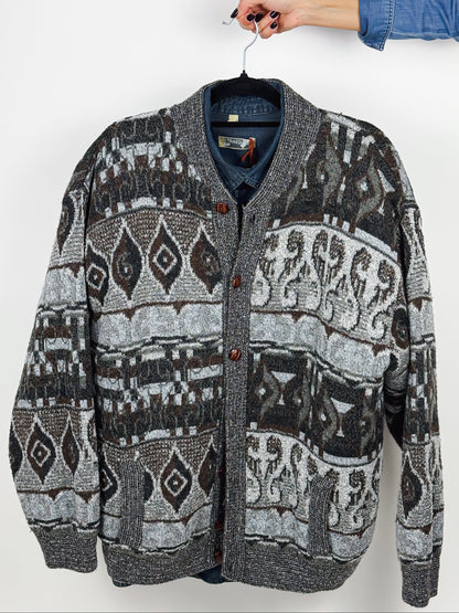 Cardigan Vintage imbottito Made in Italy Anni '90