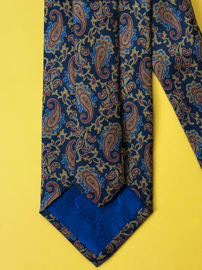 CRAVATTA YSL ANNI '70 SETA