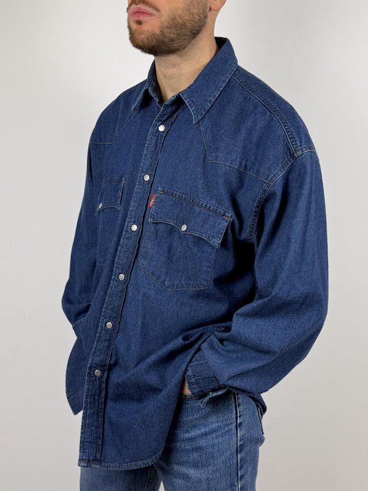 CASUCCI DARK WASH JEANS SHIRT